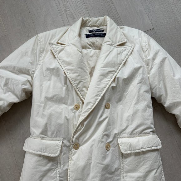 Vintage Ralph Lauren Down Duvet Coat White Size Large - Picture 2 of 11